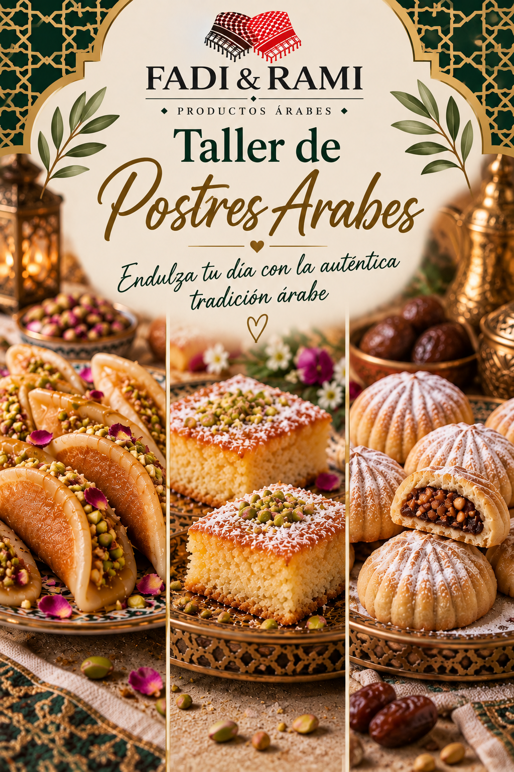 TALLER DULCES ÁRABES: 7 DE NOVIEMBRE
