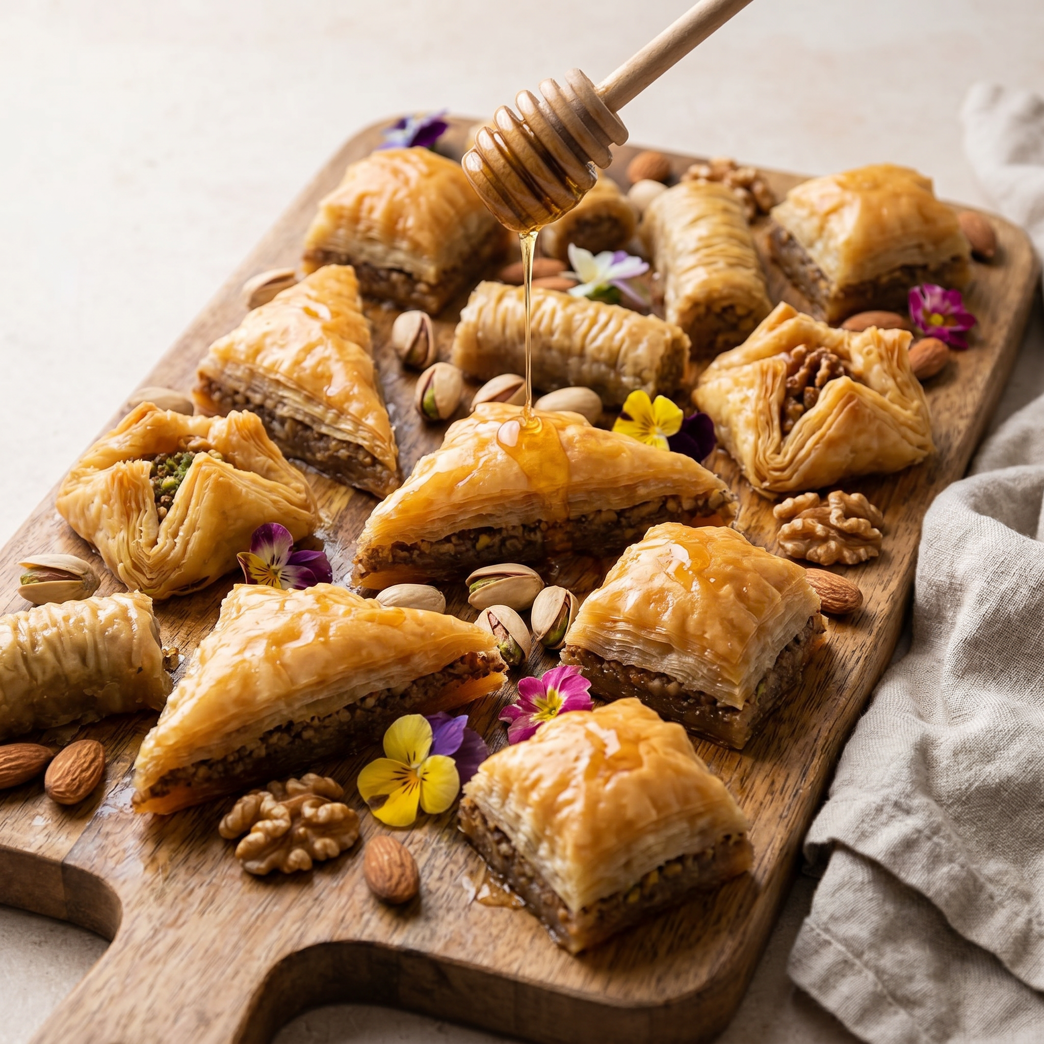 Bandeja Surtida de Baklava Árabe — 400 gr.