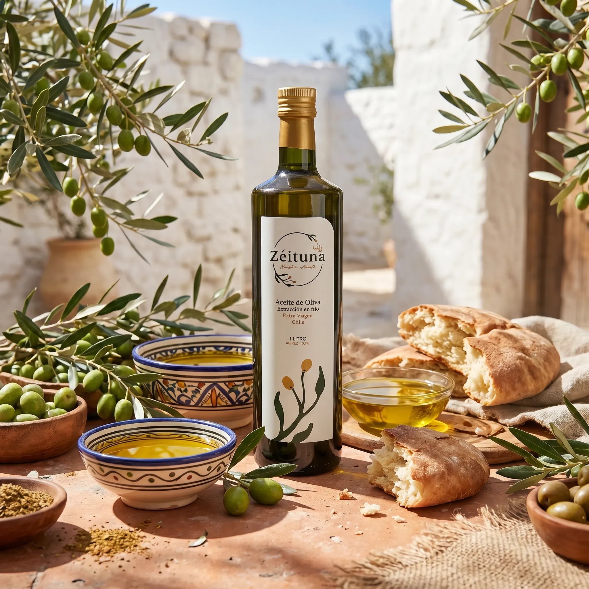 Aceite de Oliva Extra Virgen Zéituna — Extracción en Frío 1L