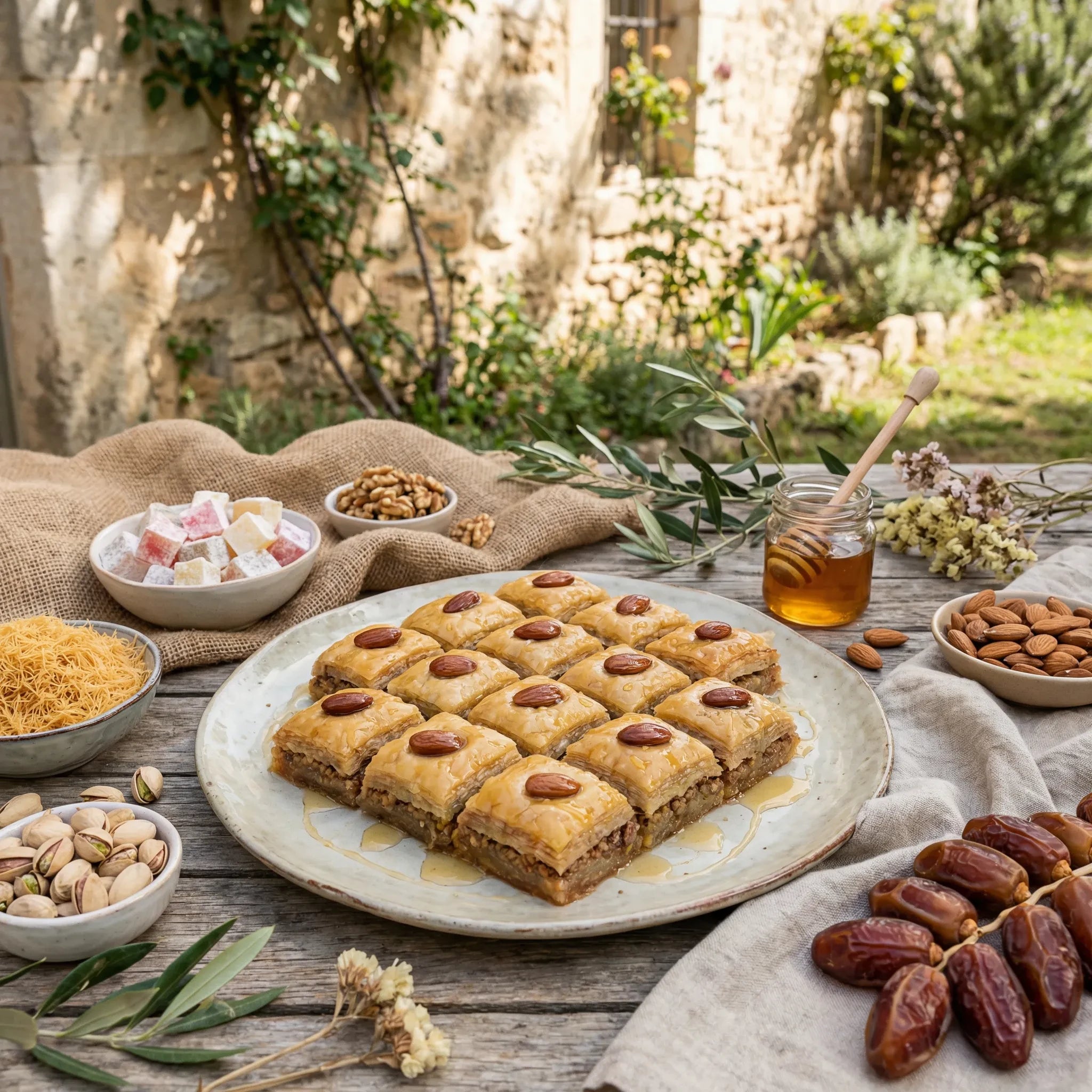 Aristelos – Pastel Árabe de Semolina con Almendras Fadi & Rami