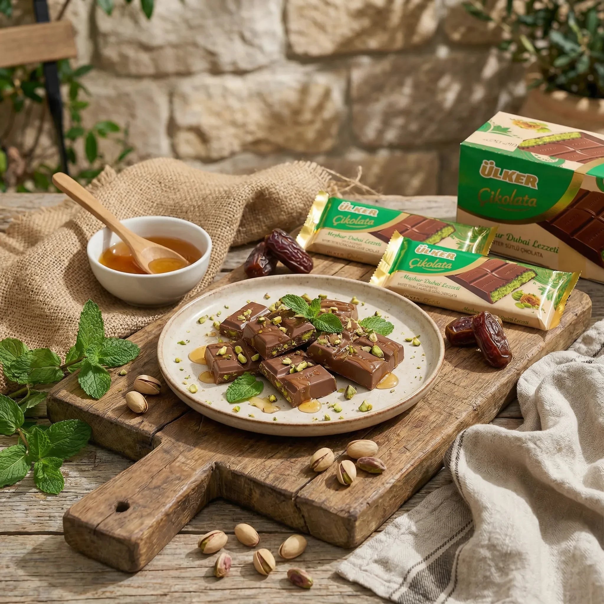 Chocolate Dubái Ülker – Kadayif con Pistacho 93g