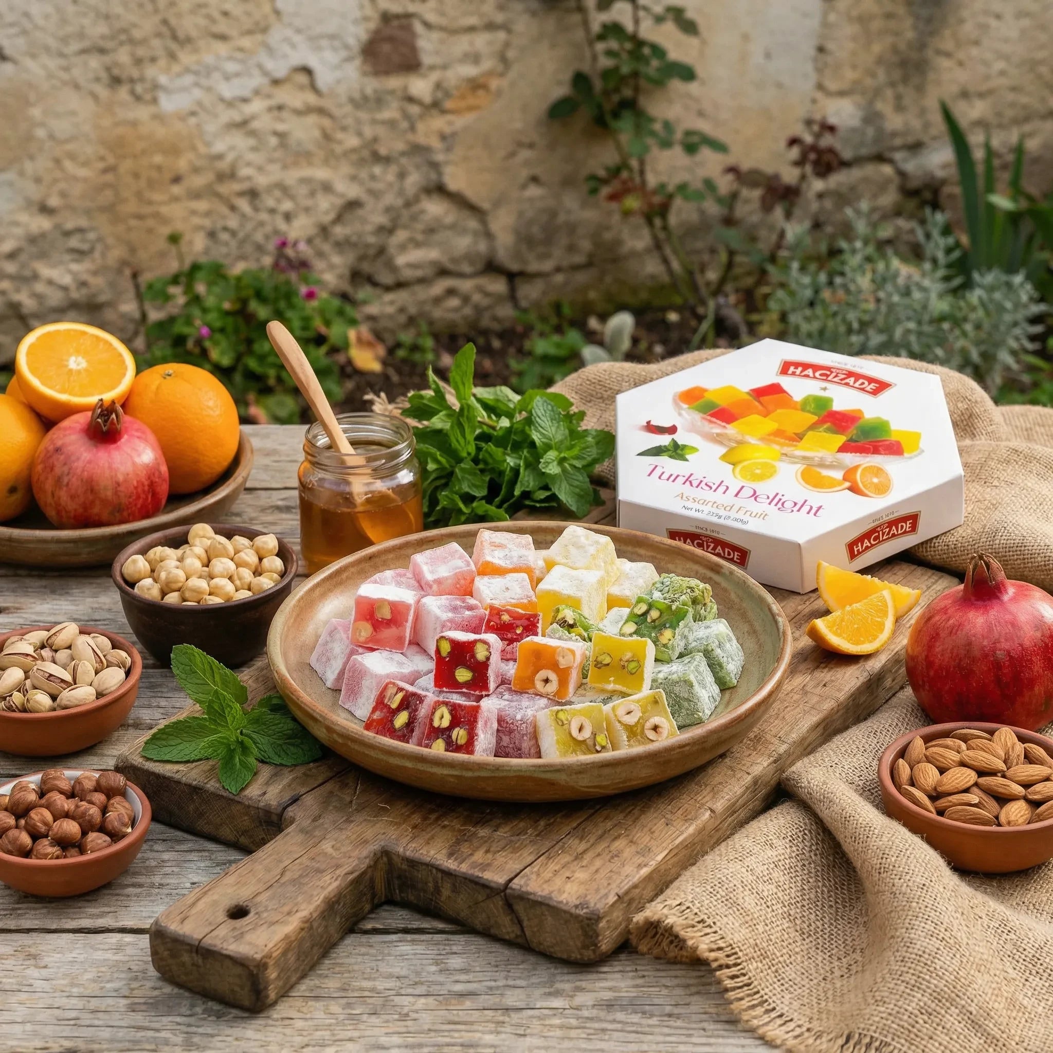 Turkish Delight Hacizade – Lokum de Frutas 250g