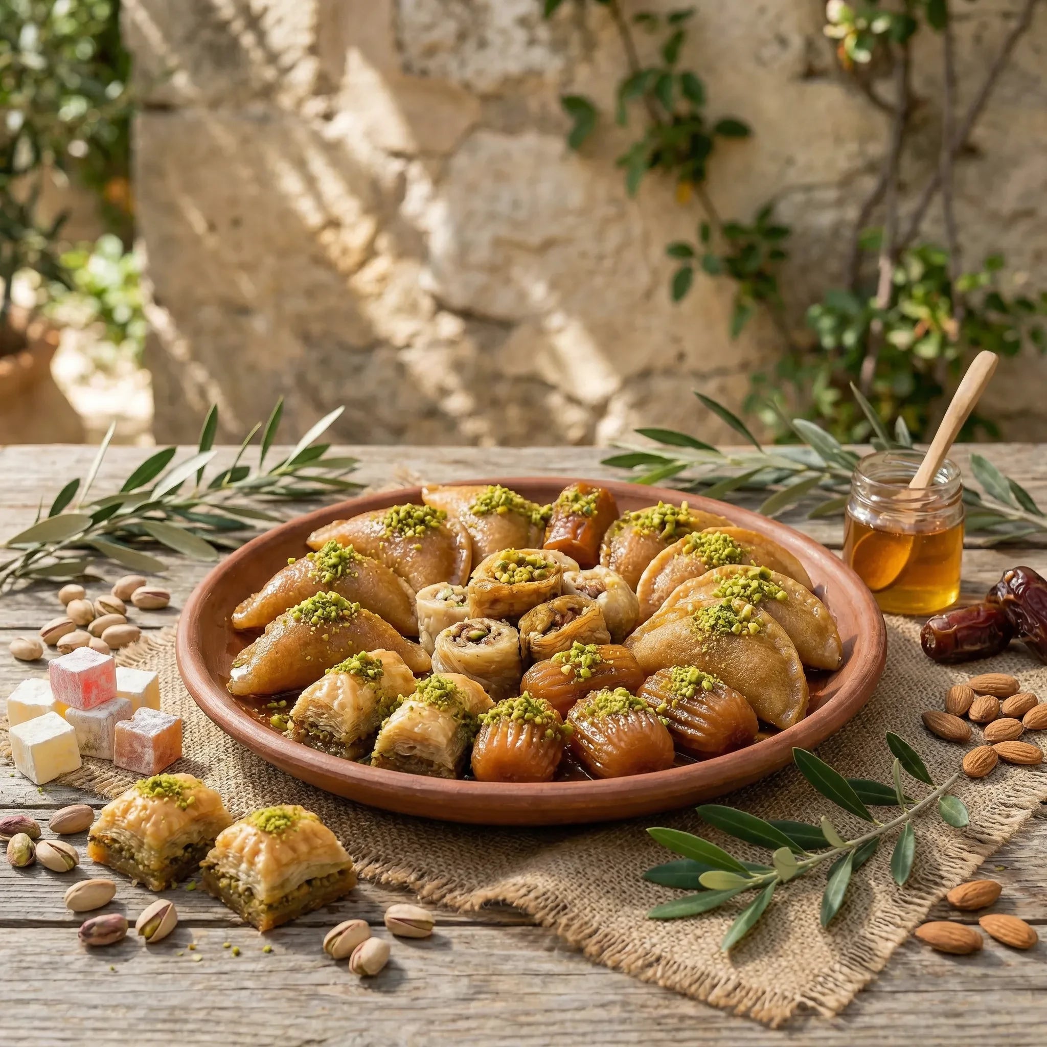 Qatayef – Crepes Árabes Rellenos con Pistacho (Pack de 6)