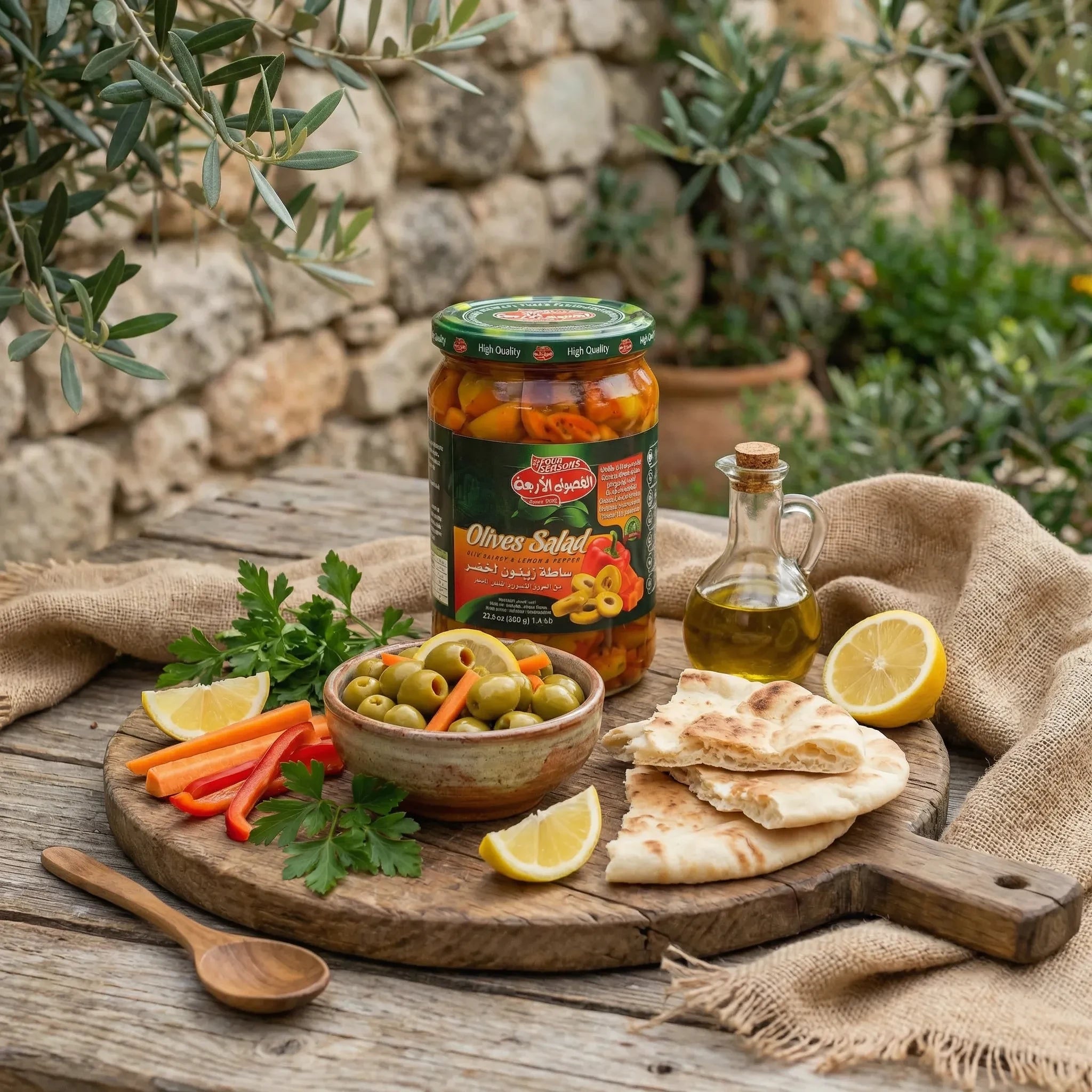 Ensalada de Aceitunas Four Seasons 650g – Olives Salad