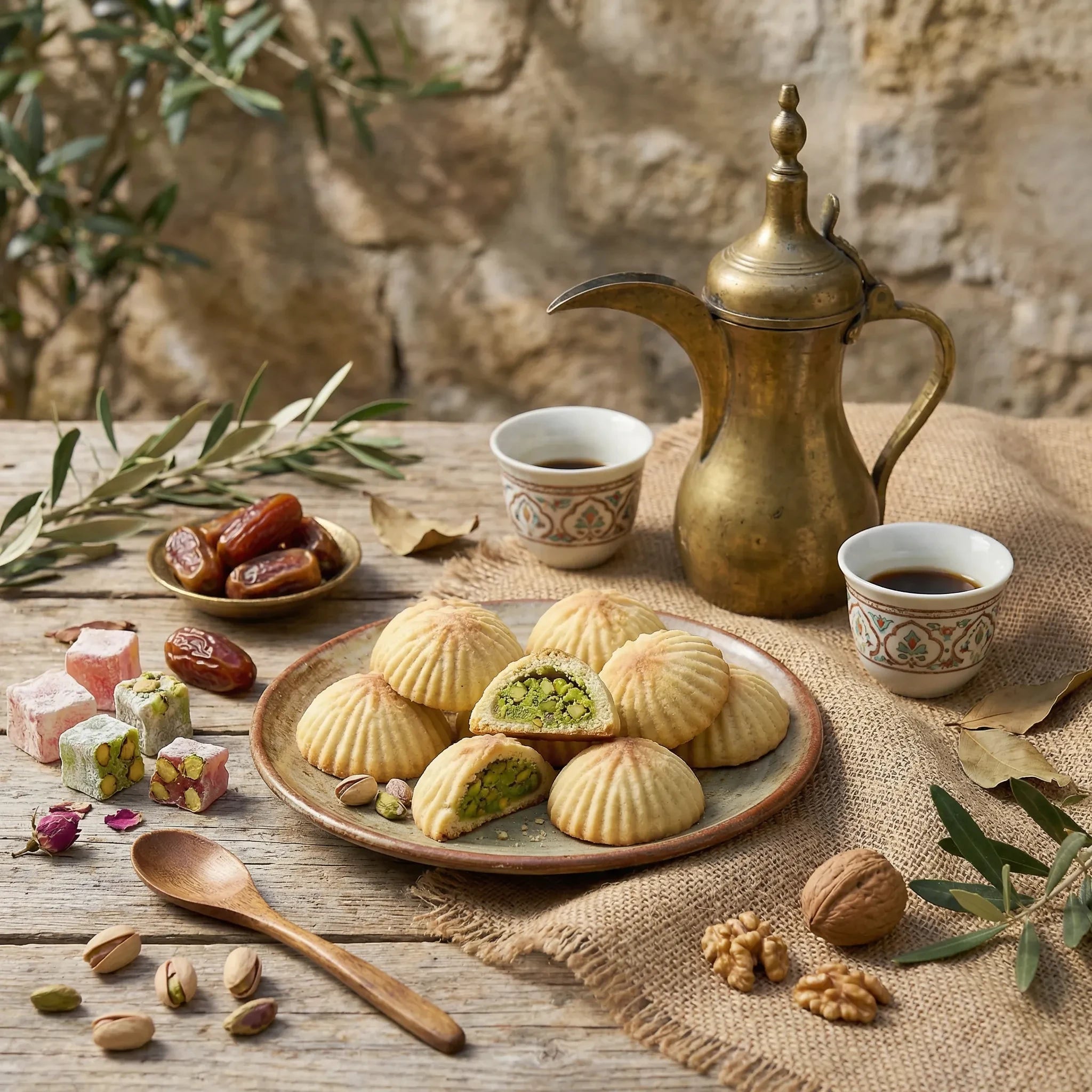 Maamoul Artesanal – Galleta Árabe Tradicional 16 unidades Fadi & Rami