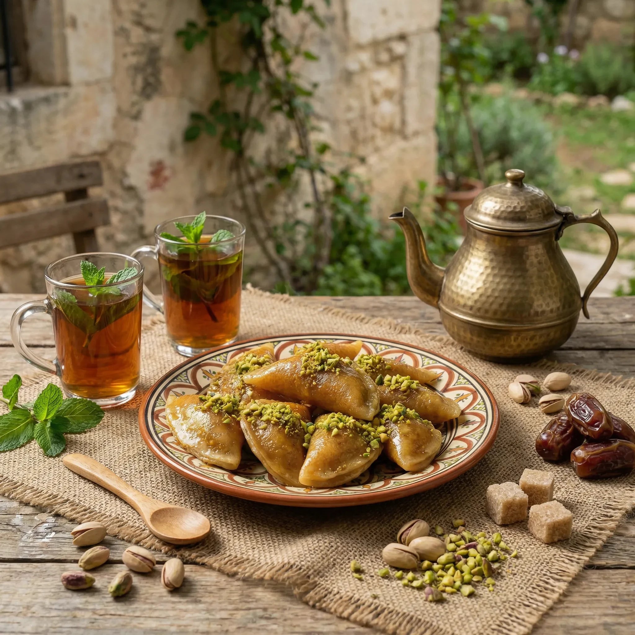 Qatayef – Crepes Árabes Rellenos con Pistacho (Pack de 6)