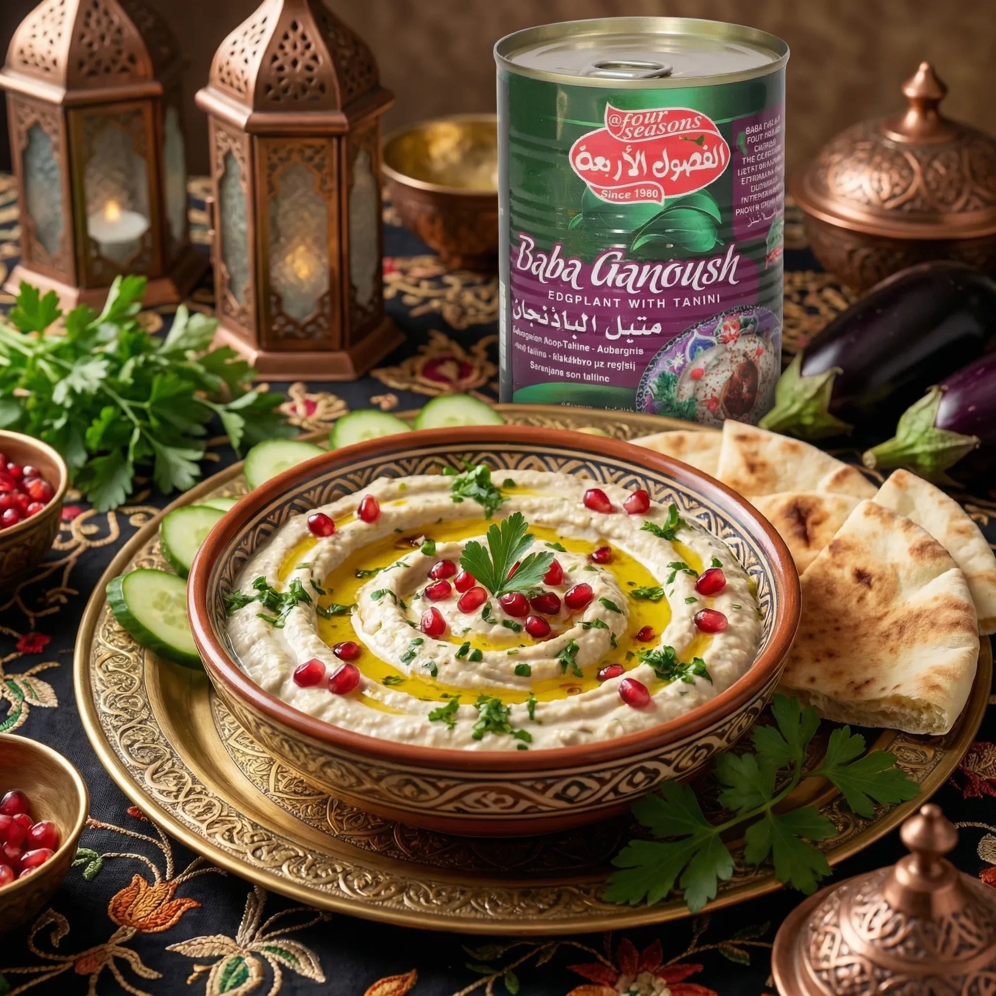 Baba Ganoush – Puré de Berenjena con Tahini Four Seasons 400g