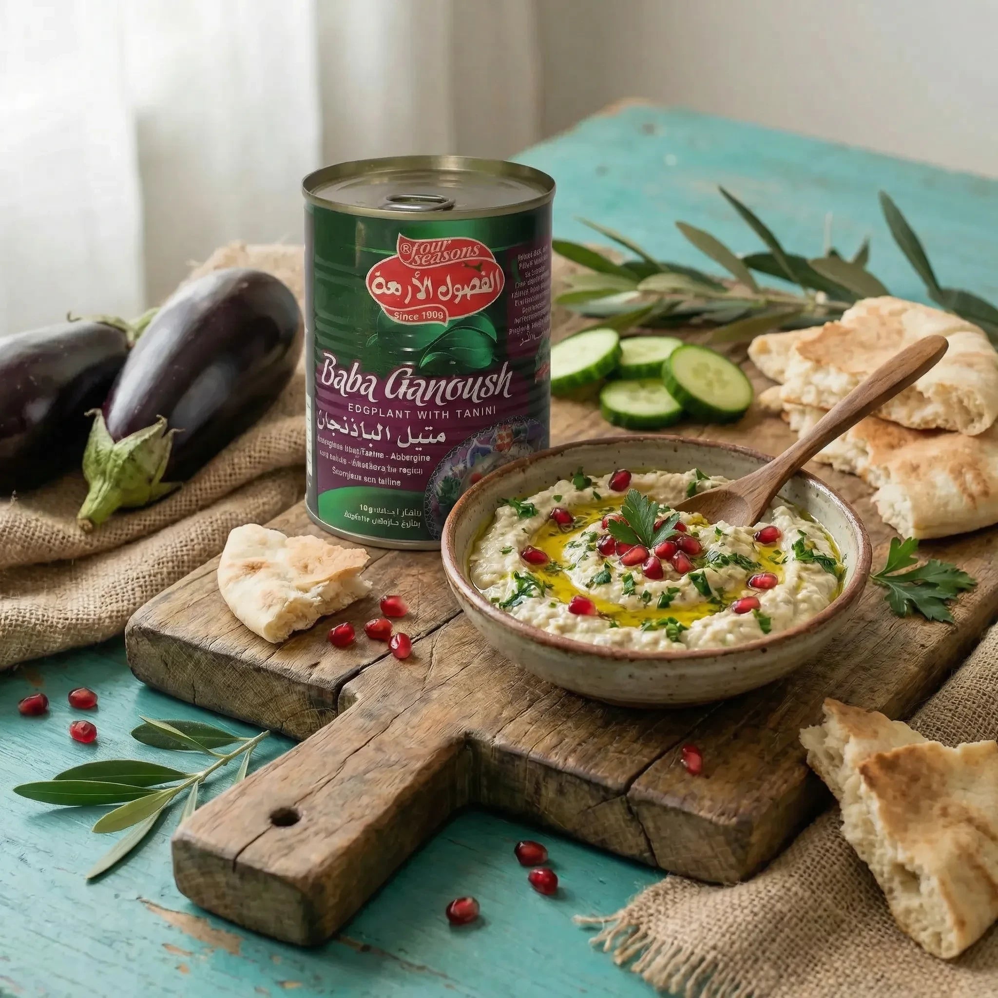Baba Ganoush – Puré de Berenjena con Tahini Four Seasons 400g