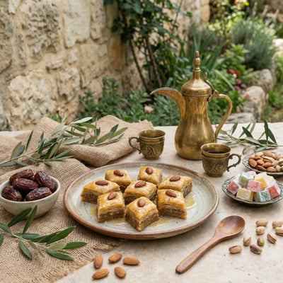 Aristelos – Pastel Árabe de Semolina con Almendras Fadi & Rami