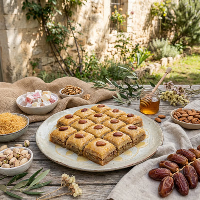 Aristelos – Pastel Árabe de Semolina con Almendras Fadi & Rami