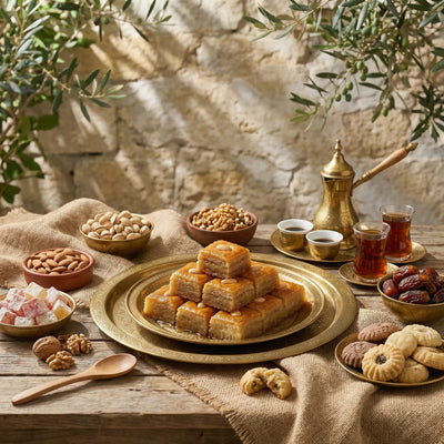 Aristelos – Pastel Árabe de Semolina con Almendras Fadi & Rami