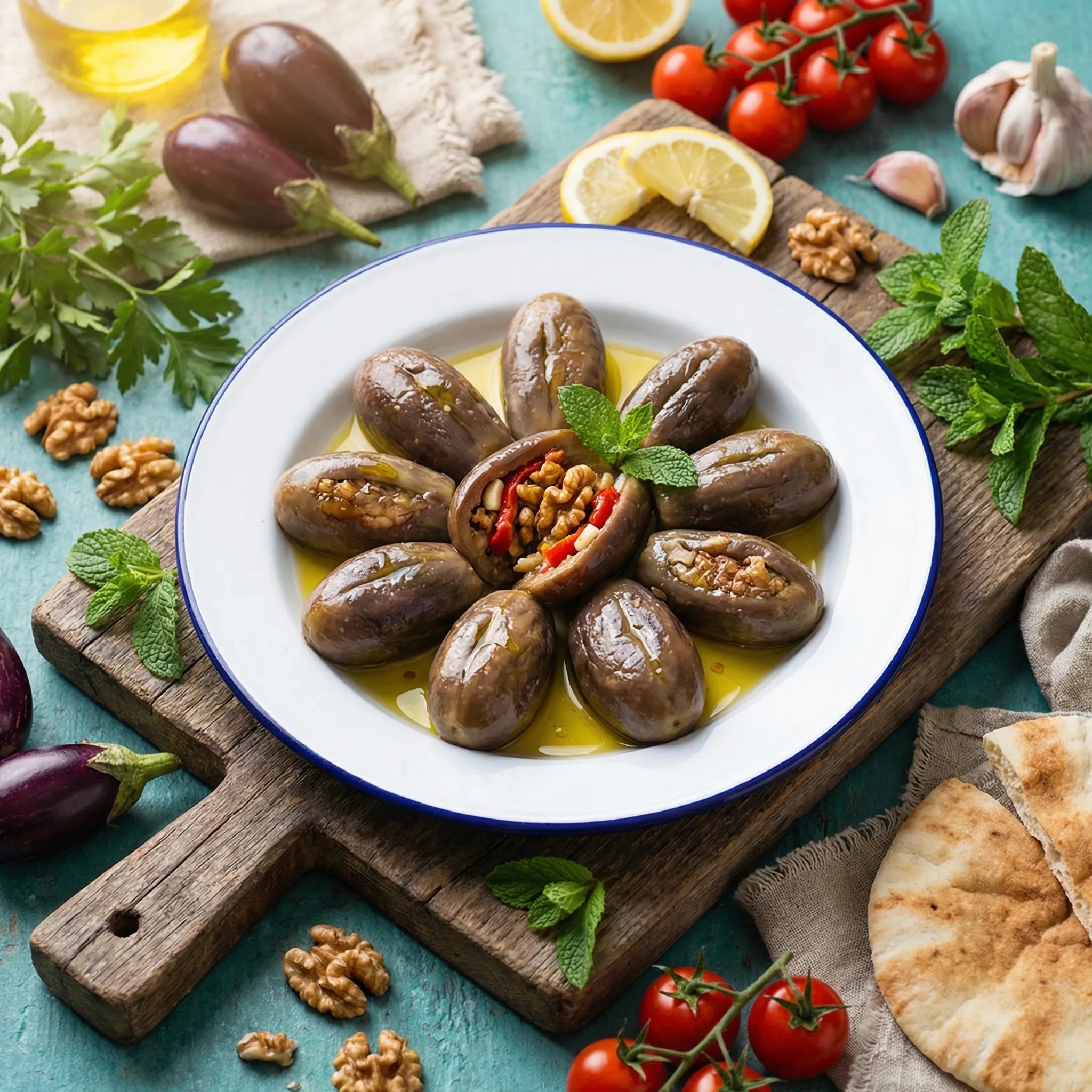 Makdous – Berenjena Rellena con Nuez Four Seasons 650g