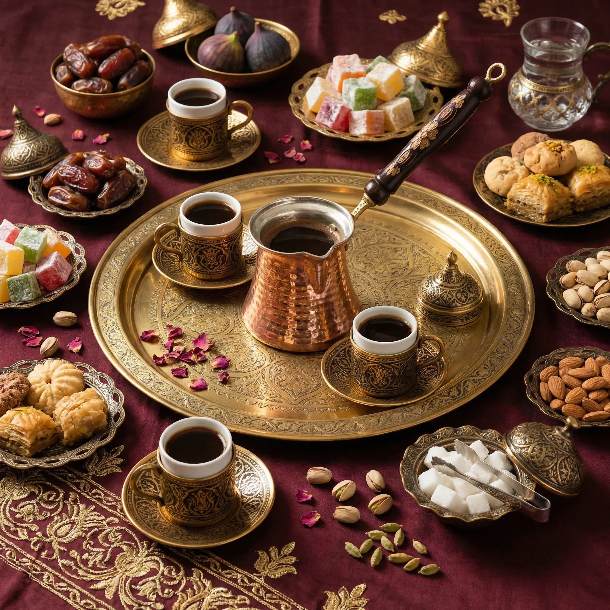 Cezve – Jarro para Café Árabe Turco de Cobre