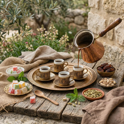 Cezve – Jarro para Café Árabe Turco de Cobre