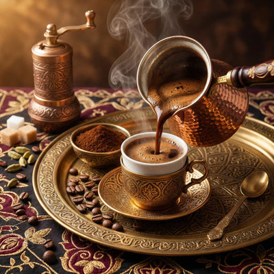 Cezve – Jarro para Café Árabe Turco de Cobre