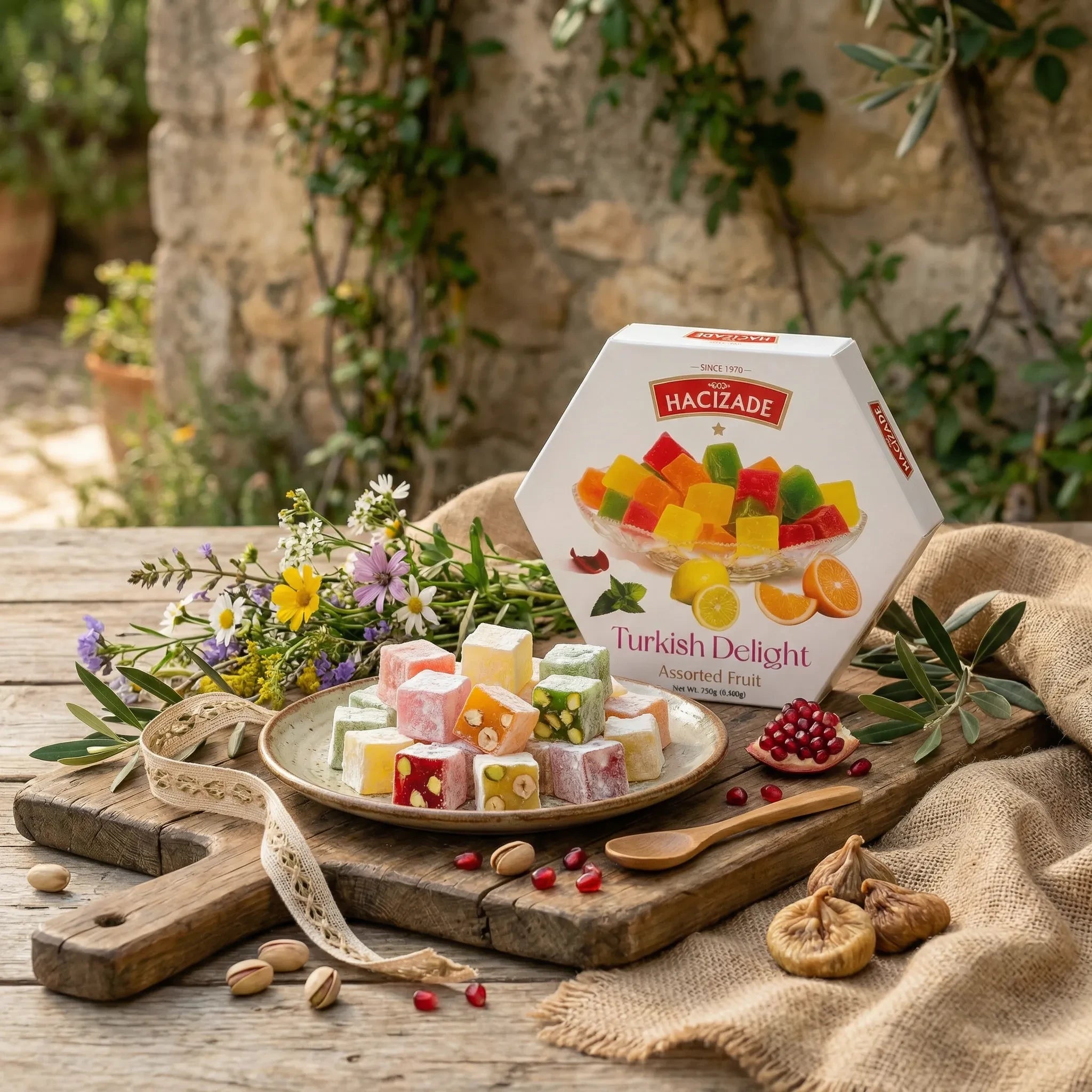 Turkish Delight Hacizade – Lokum de Frutas 250g