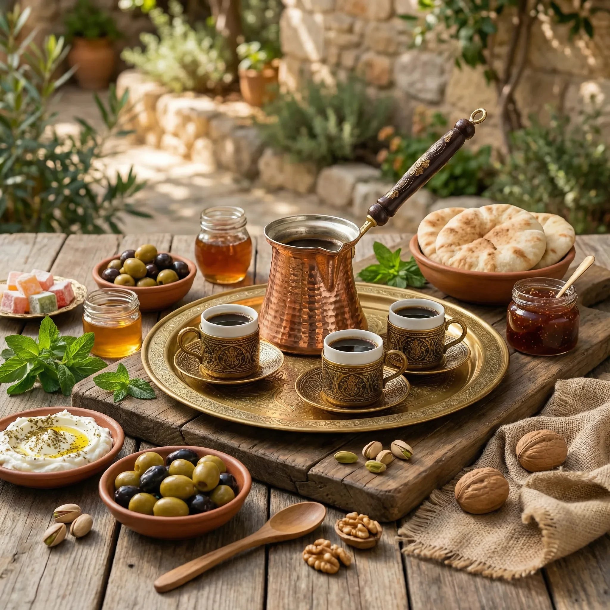 Cezve – Jarro para Café Árabe Turco de Cobre