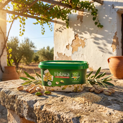 Halawa de Sésamo con Pistachos Arkan — Dulce Árabe Importado