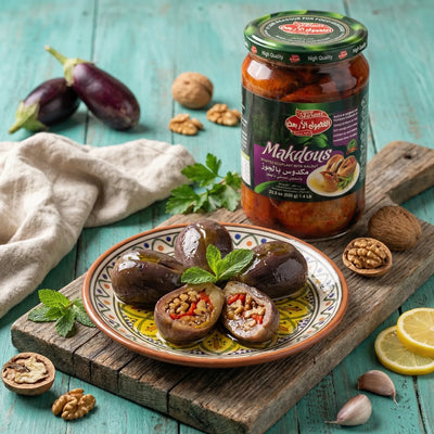 Makdous – Berenjena Rellena con Nuez Four Seasons 650g