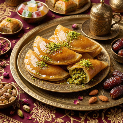 Qatayef – Crepes Árabes Rellenos con Pistacho (Pack de 6)