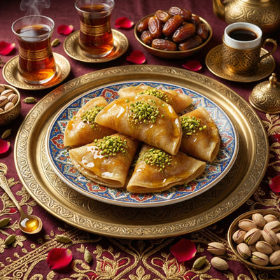 Qatayef – Crepes Árabes Rellenos con Pistacho (Pack de 6)